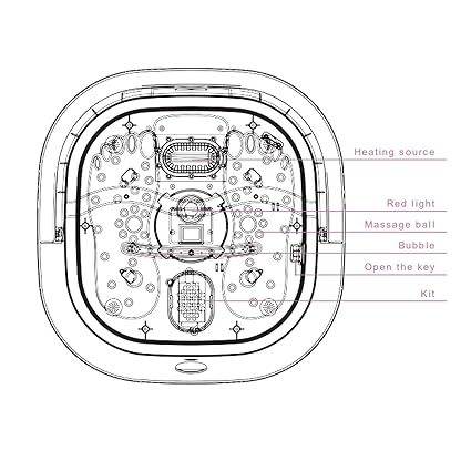 Footbath Massage Bucket for Mall and Female