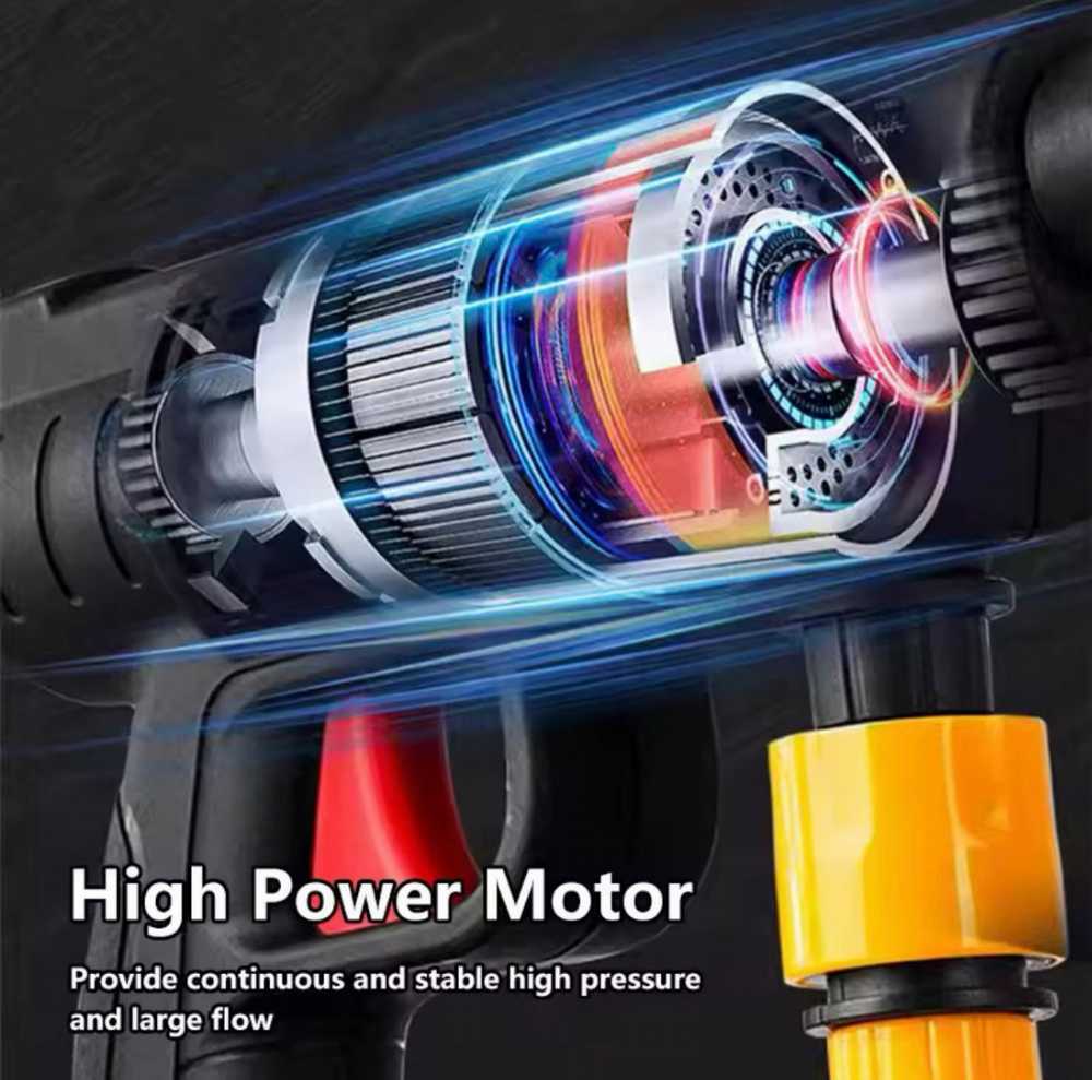 مسدس غسيل سيارات يعمل ببطاريتين