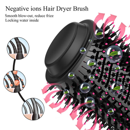 Hair Dryer 3in1 Brush One-Step Blow Dryer Brush for Styling and Frizz Control,Negative Ionic Hot Air Brush Volumizer Ceramic