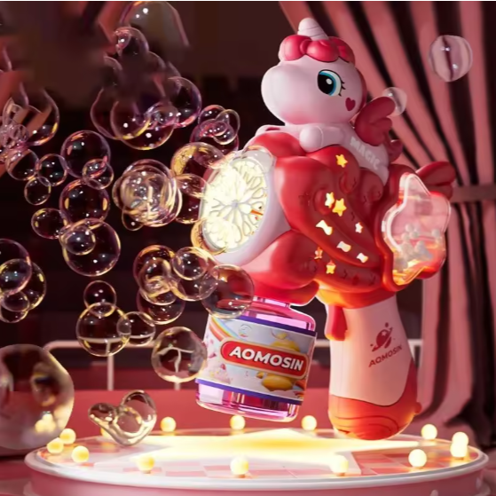 Unicorn Snowflake Bubble Gun