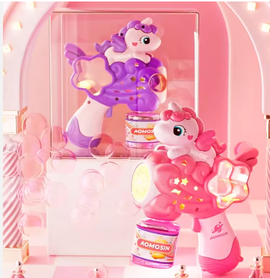Unicorn Snowflake Bubble Gun