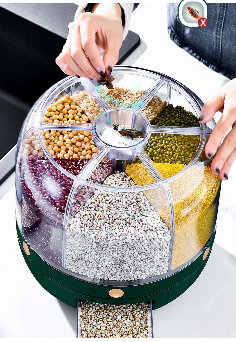 Grain Storage Container Dispenser
