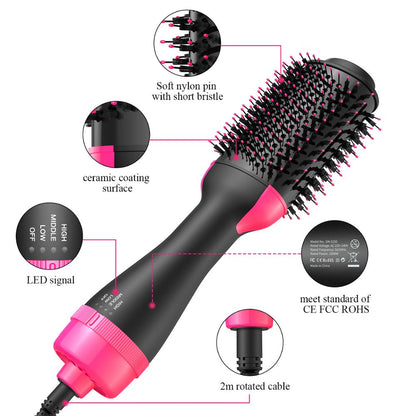Hair Dryer 3in1 Brush One-Step Blow Dryer Brush for Styling and Frizz Control,Negative Ionic Hot Air Brush Volumizer Ceramic